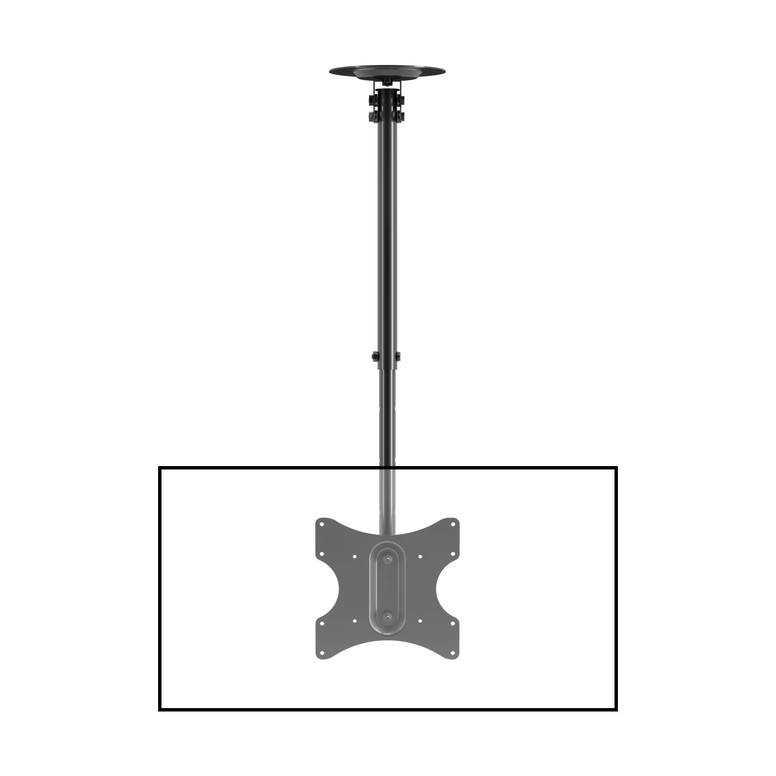 Suptek Ceiling TV Mount Fits Most 26-65 inch LCD LED Plasma Panel Display with Max VESA 400x400mm Loaded up to 45kg/100lbs Height Adjustable MC4602