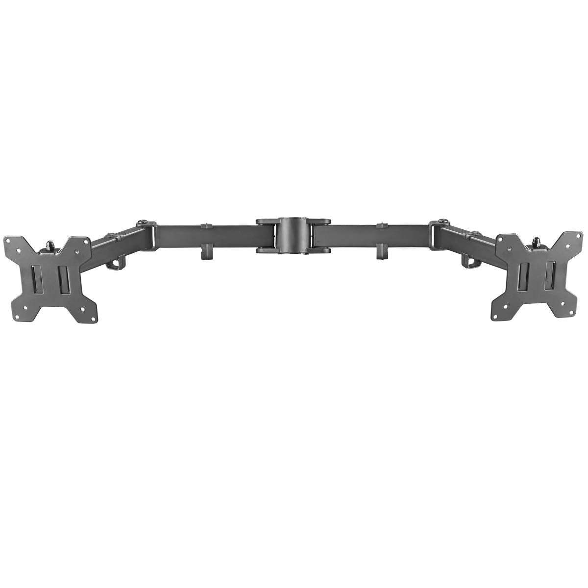 suptek Single Monitor Arm for Desk Mount Stand,Adjustable Monitor Arm for 17 to 32 inch Screen, Support Weight up to 22lbs, Mounting Holes 75x75mm to 100x100mm,Pneumatic Pole Mount Arm Black