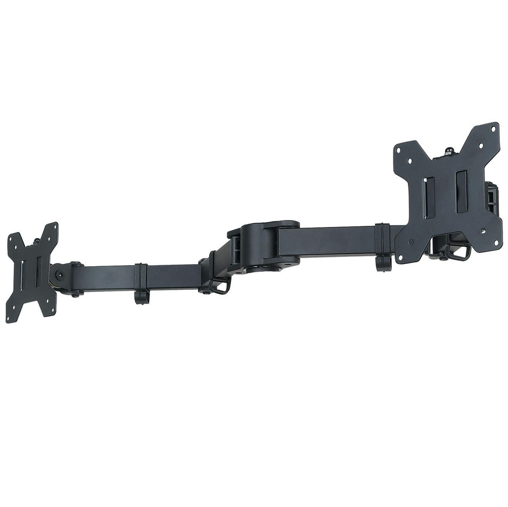 suptek Single Monitor Arm for Desk Mount Stand,Adjustable Monitor Arm for 17 to 32 inch Screen, Support Weight up to 22lbs, Mounting Holes 75x75mm to 100x100mm,Pneumatic Pole Mount Arm Black