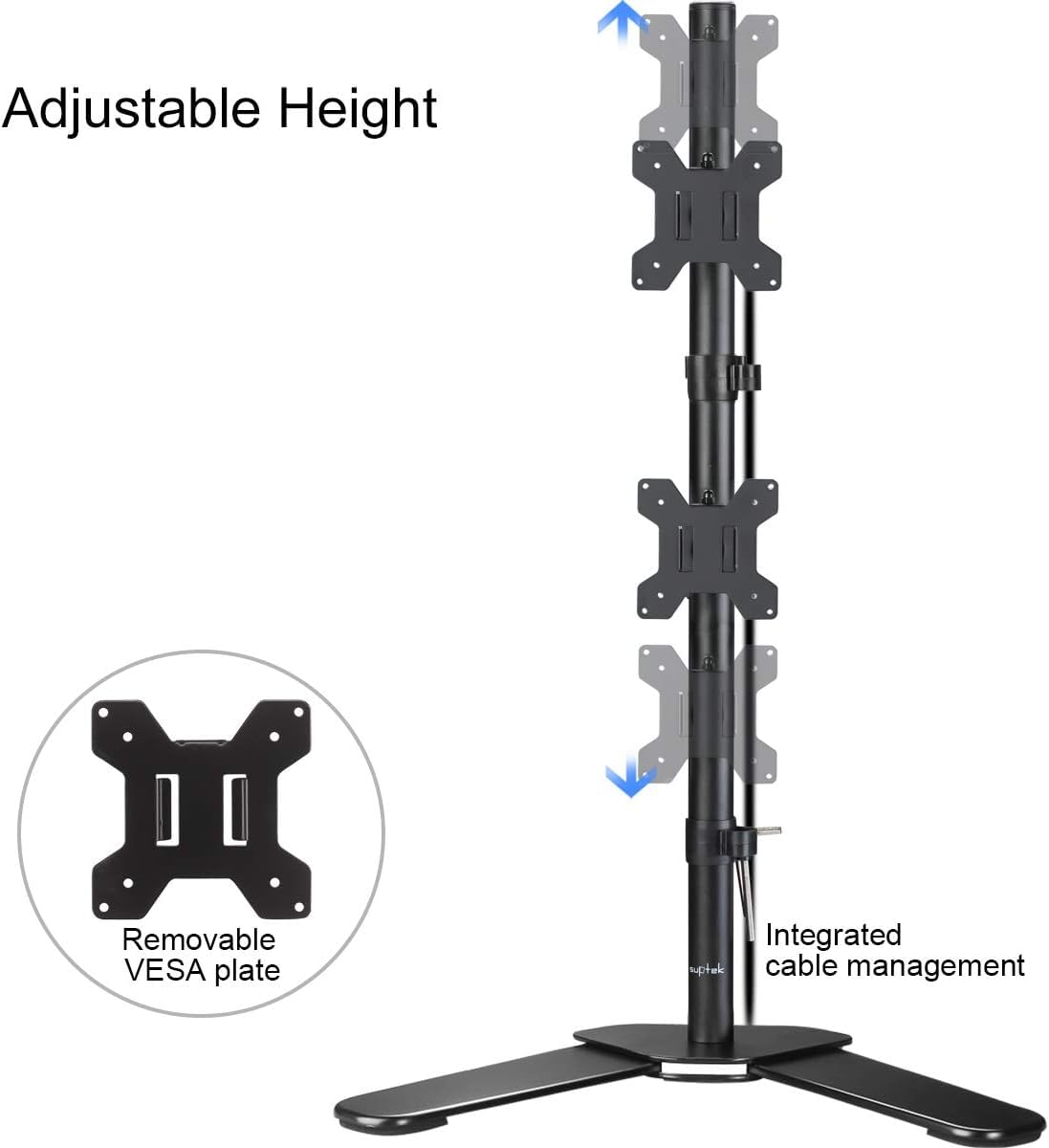 Suptek Single Monitor Mount, Adjustable Monitor Arm Desk Mount Stand for 1 / One Screen up to 32 inch Screen(MD9401)