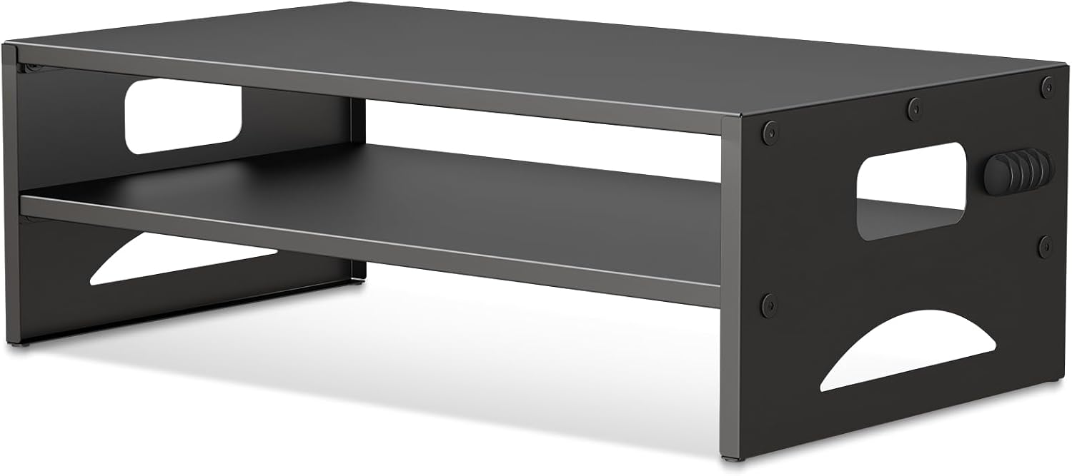 Pholiten Monitor Stand Riser with Adjustable Length and Swivel Angles | Extra Long Multifunctional Stand up to 48.2" Fit Computer Laptop Printer Max 44 lbs