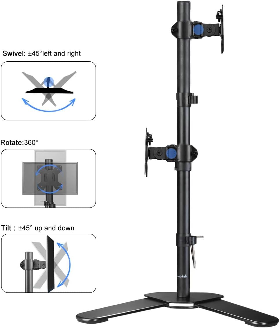 Suptek Single Monitor Mount, Adjustable Monitor Arm Desk Mount Stand for 1 / One Screen up to 32 inch Screen(MD9401)