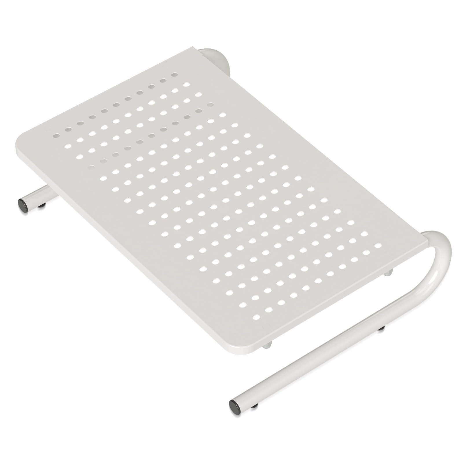 suptek Double-Deck Desk Monitor Stand Riser for Computer,Laptop,Printer, Notebook and All Flat Screen Display with Vented Metal Platform and 4 Inches Height Underneath Storage (MST002)