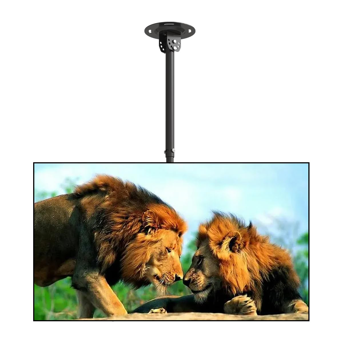 Suptek Ceiling TV Mount Fits Most 26-65 inch LCD LED Plasma Panel Display with Max VESA 400x400mm Loaded up to 45kg/100lbs Height Adjustable MC4602