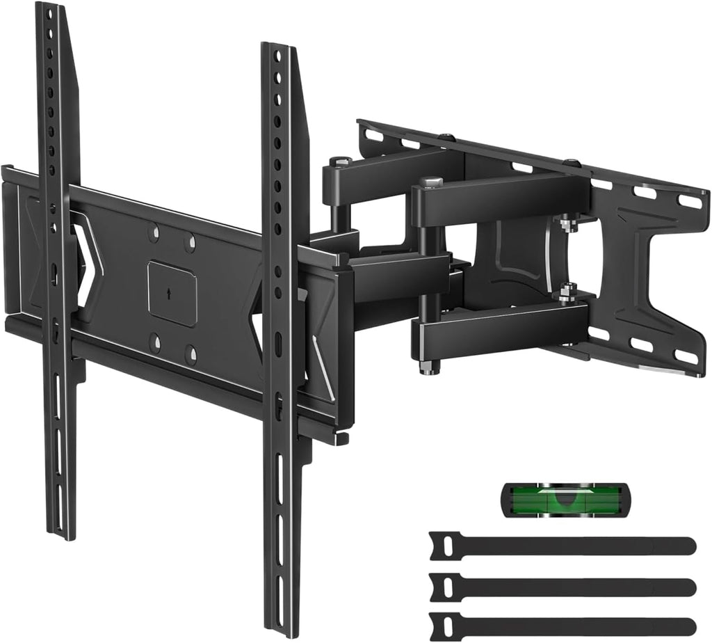 Suptek Full Motion TV Wall Mount for 32-60 Inch TVs, Swivel & Tilt Adjustable Bracket, Dual Articulating Arms, Fits 16" Studs, Max VESA 400x400mm, Supports Up to 99lbs, MA001