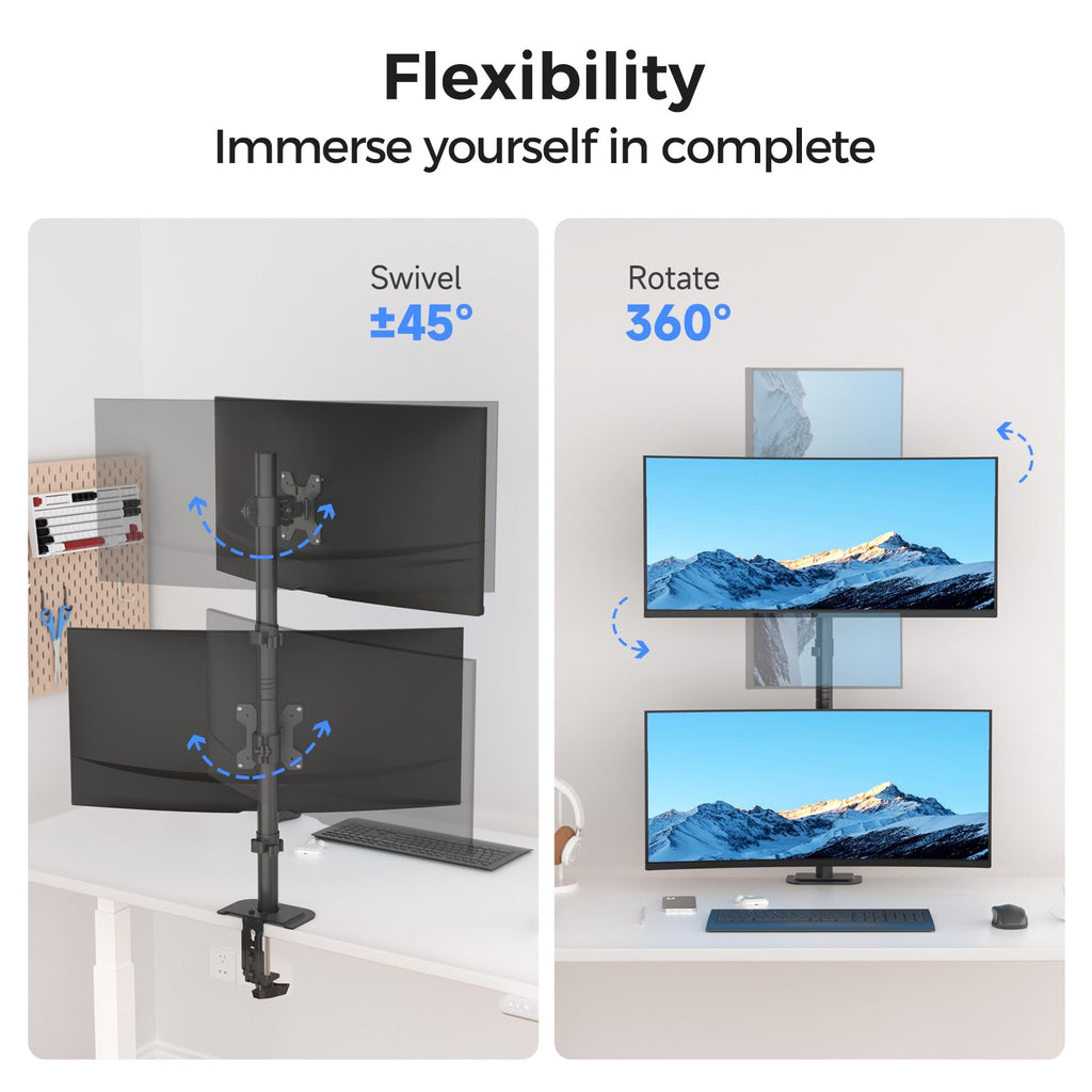 Suptek Single Monitor Mount, Adjustable Monitor Arm Desk Mount Stand for 1 / One Screen up to 32 inch Screen(MD9401)