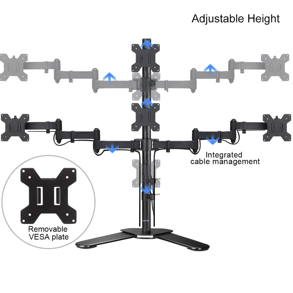 Suptek Single Monitor Mount, Adjustable Monitor Arm Desk Mount Stand for 1 / One Screen up to 32 inch Screen(MD9401)