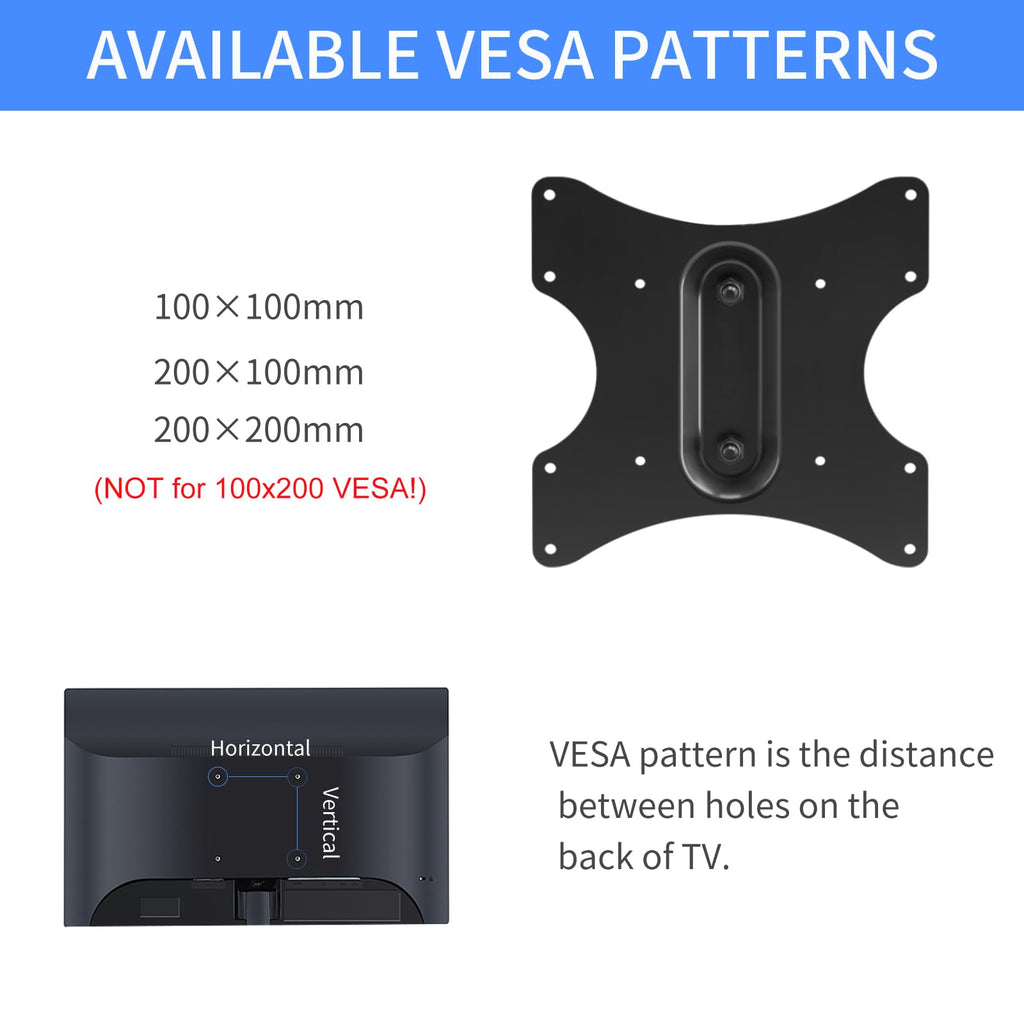 Suptek Ceiling TV Mount Fits Most 26-65 inch LCD LED Plasma Panel Display with Max VESA 400x400mm Loaded up to 45kg/100lbs Height Adjustable MC4602