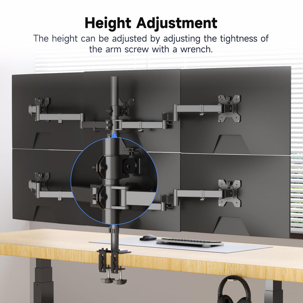 Suptek Single Monitor Mount, Adjustable Monitor Arm Desk Mount Stand for 1 / One Screen up to 32 inch Screen(MD9401)