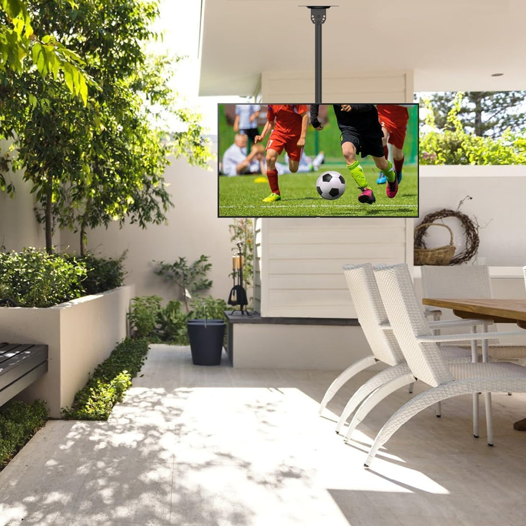 Suptek Ceiling TV Mount Fits Most 26-65 inch LCD LED Plasma Panel Display with Max VESA 400x400mm Loaded up to 45kg/100lbs Height Adjustable MC4602