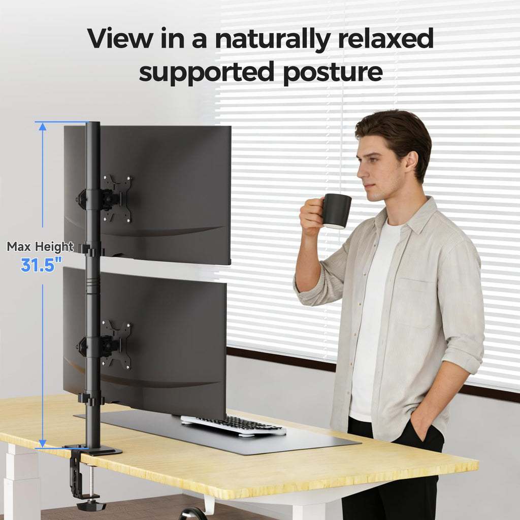 Suptek Single Monitor Mount, Adjustable Monitor Arm Desk Mount Stand for 1 / One Screen up to 32 inch Screen(MD9401)
