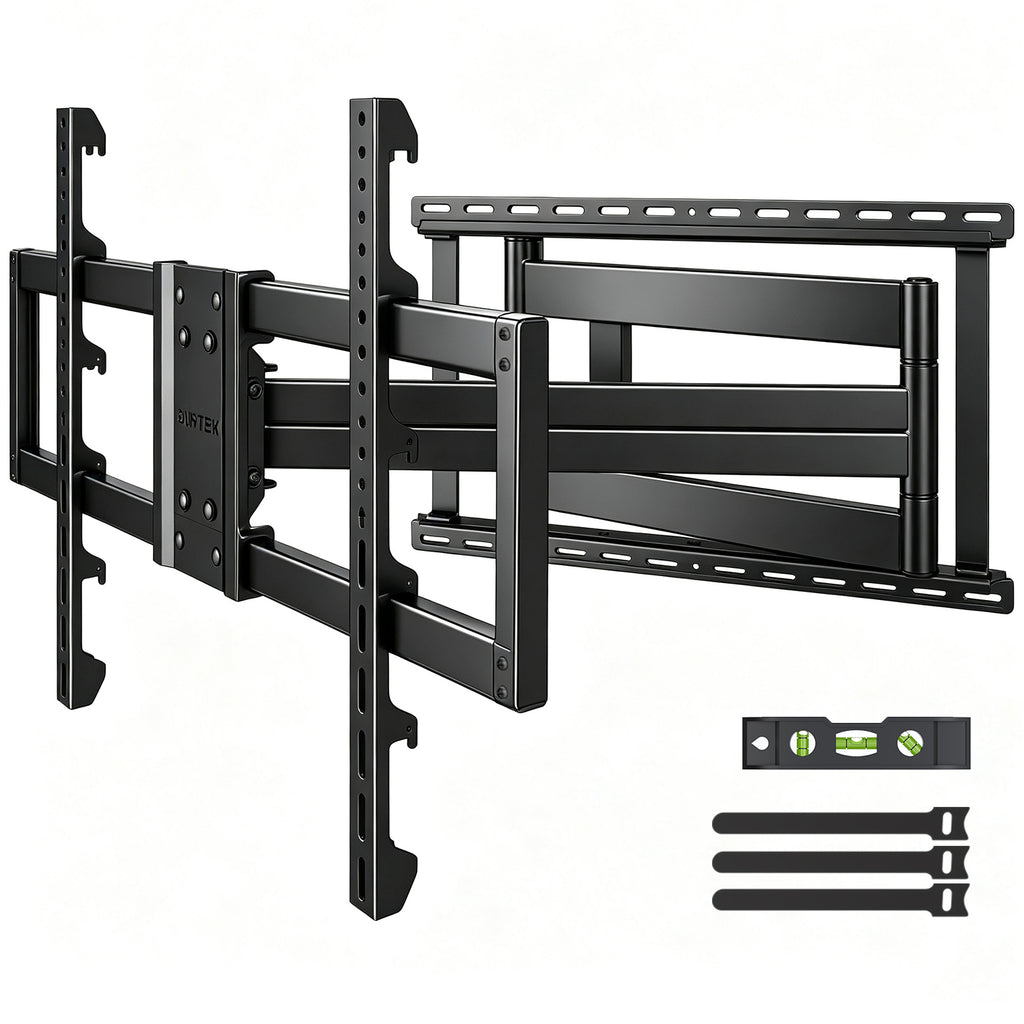 Suptek 41.3" Long Arm TV Wall Mount for 42-100" TVs Holds up to 176lbs-Long Arm TV Mount Swivel ±90° & Tilt ±10° & Level ±5°, 3 Level Height Adjustment, Max VESA 800x600mm, Fits 16"/18"/24" Stud MA90APRO